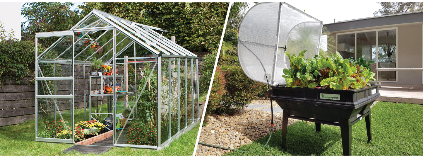 Greenhouses vs. Vegepod Raised Garden Beds